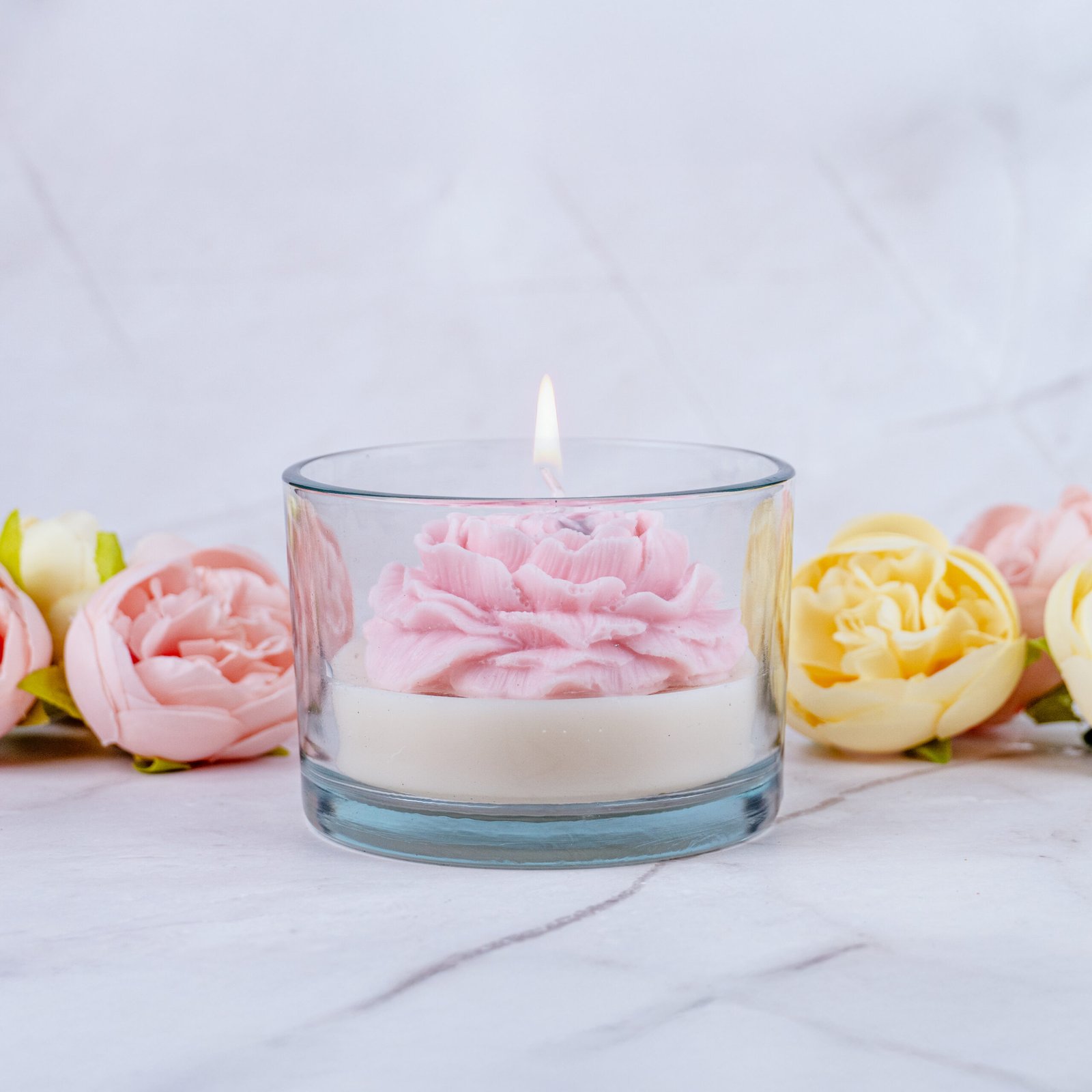 Elegant Decor Candle (Pink)